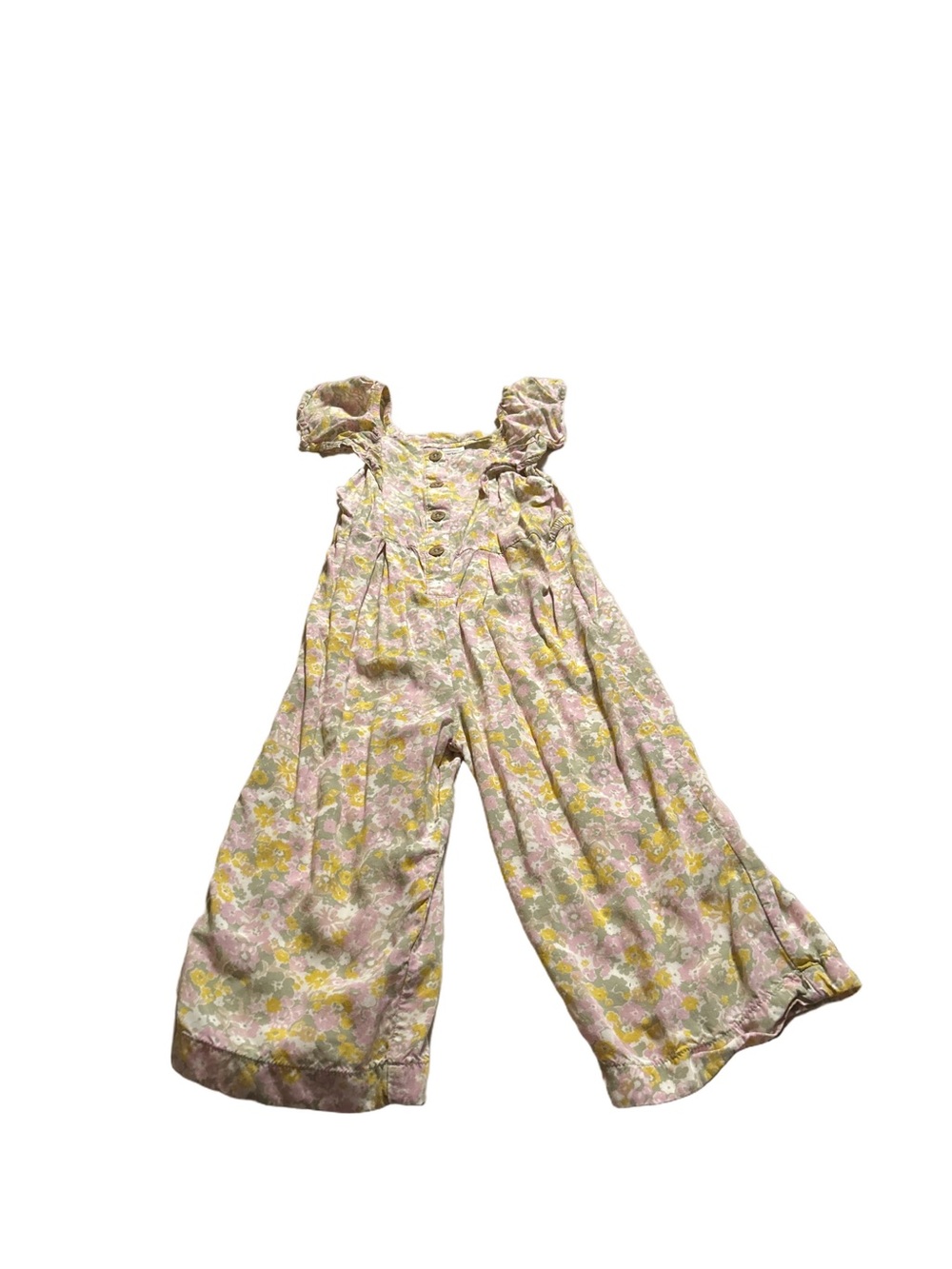 Carter's Floral Ruffle-Strap Jumpsuit Size 3T
